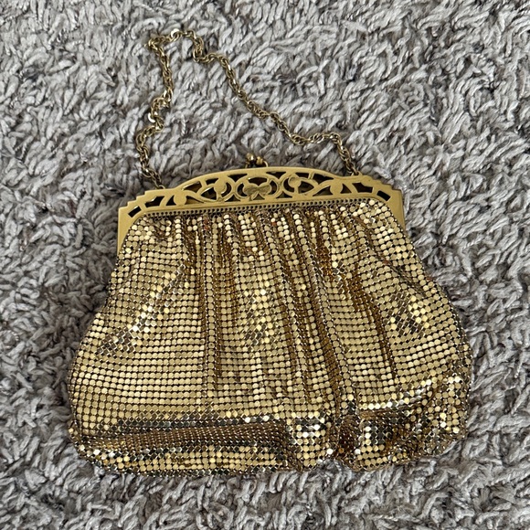 Vintage Mesh Whiting & Davis Gold Chain Evening Bag